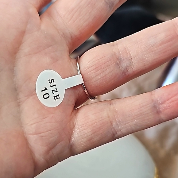 Sterling Silver Heart Opal Ring - Picture 2 of 4